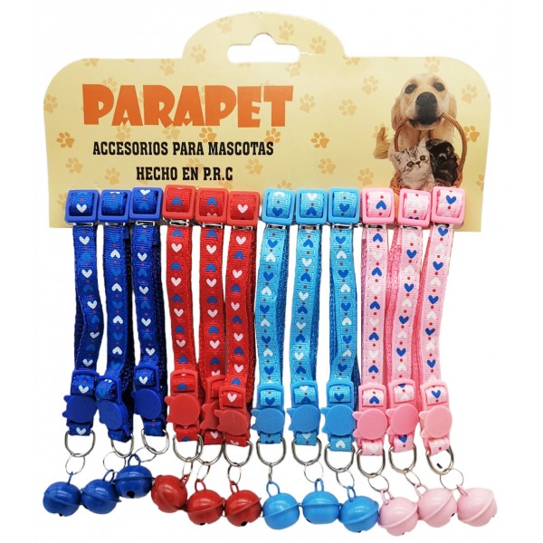 MIZOO ΠΕΡΙΛΑΙΜΙΟ ΣΚΥΛΟΥ ΚΑΡΔΟΥΛΕΣ ΜΕ ΚΟΥΔΟΥΝΑΚΙ ΔΙΑΦΟΡΑ ΧΡΩΜΑΤΑ 35X1.0CM